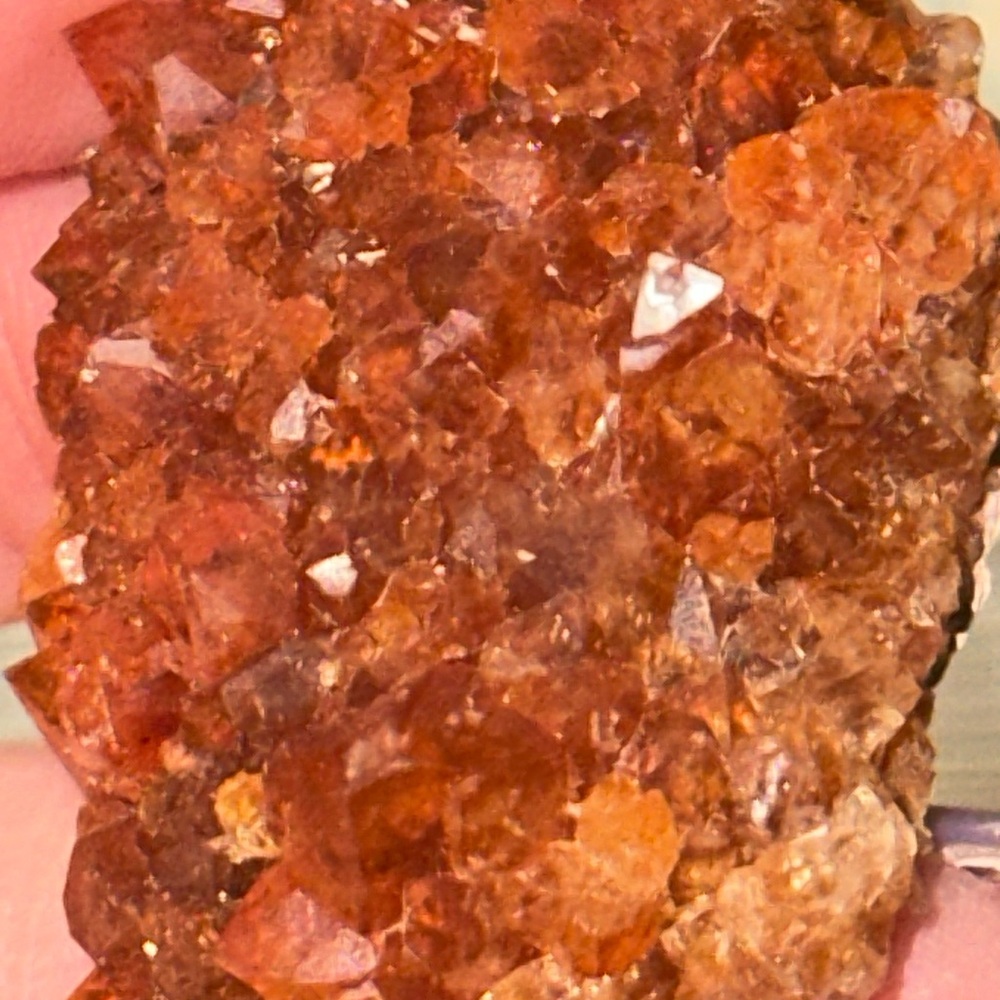 Red Quartz Crystal Cluster - Picture 8 of 8
